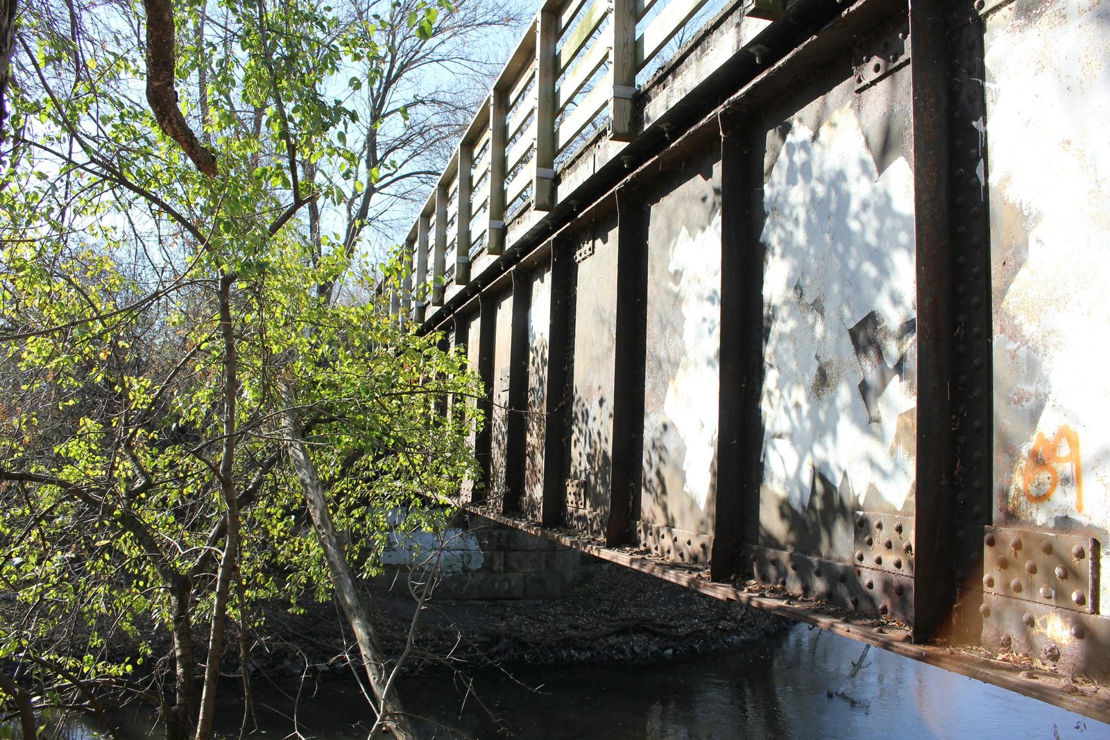 Looking south